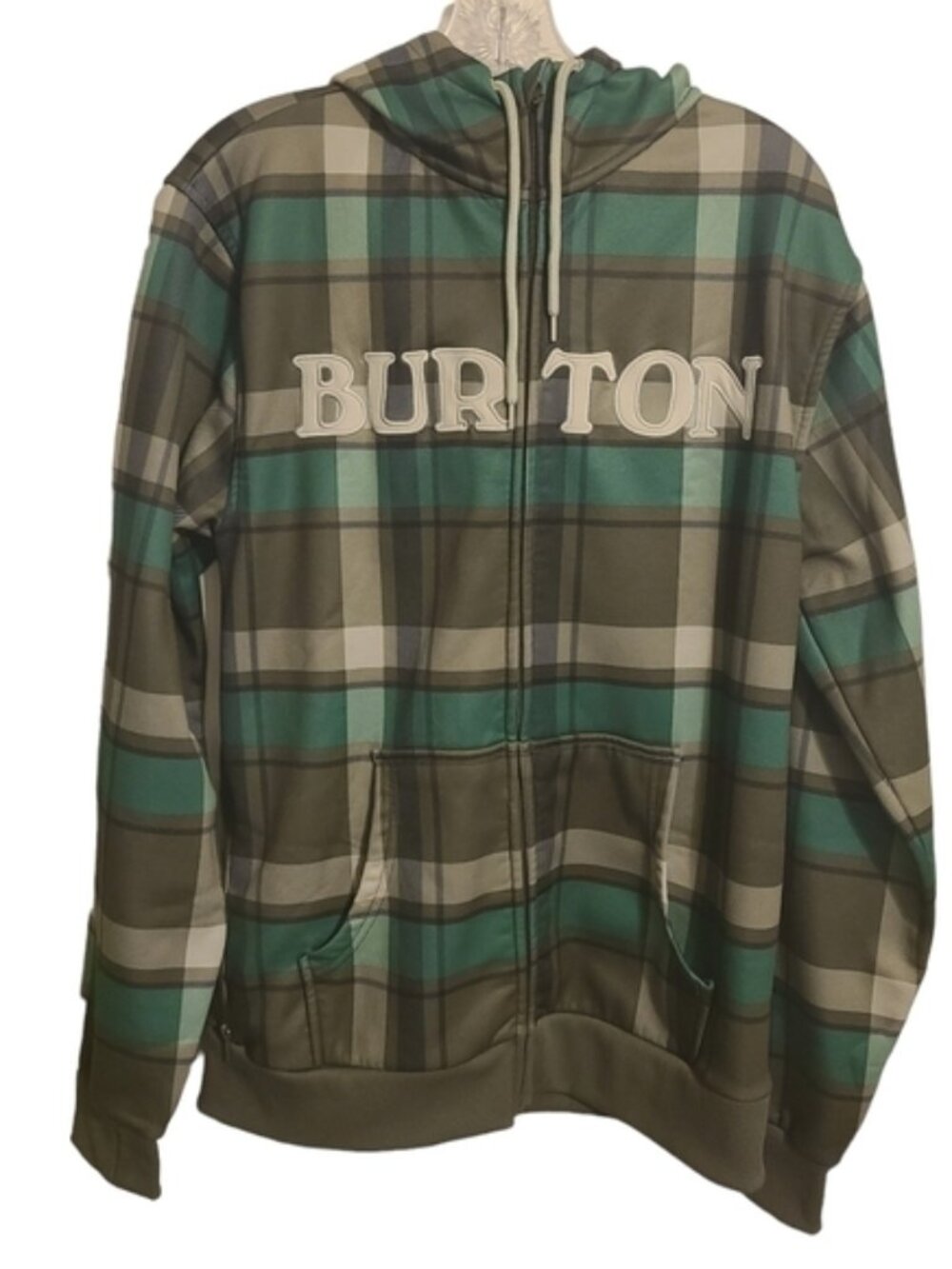 Burton Snowboards | Men's Camo Print Full Zipper Hoodie Sweatshirt (Size Medium)